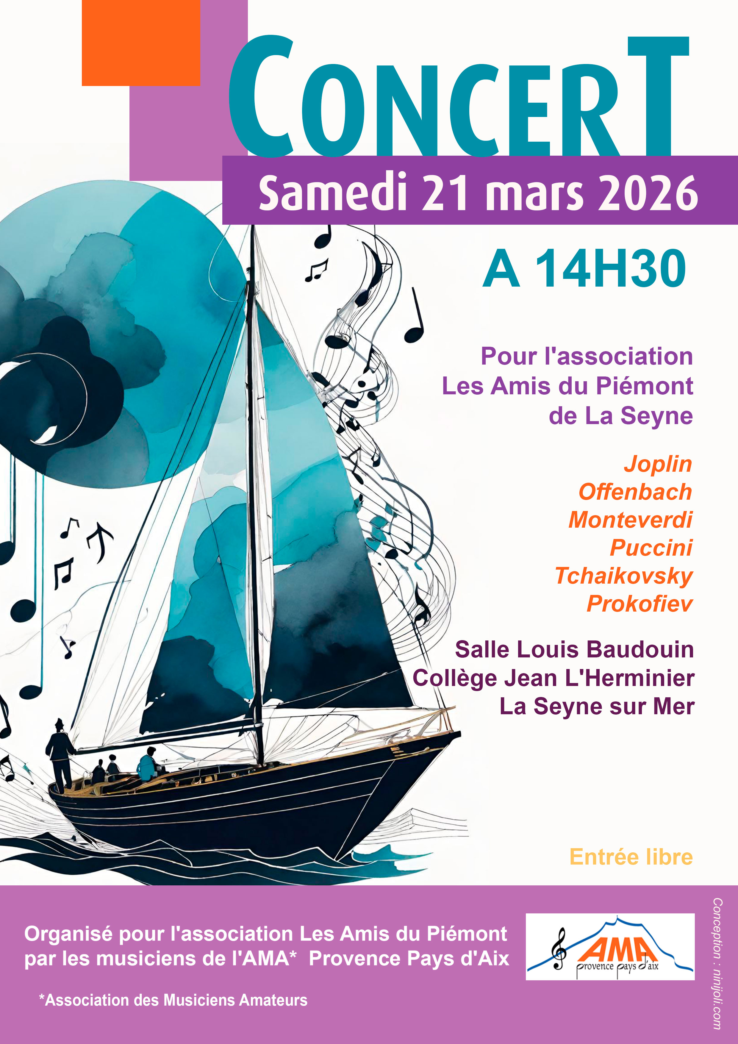 Concert Seyne sur mer 21/03/2026